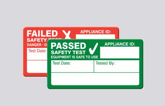 pat testing labels